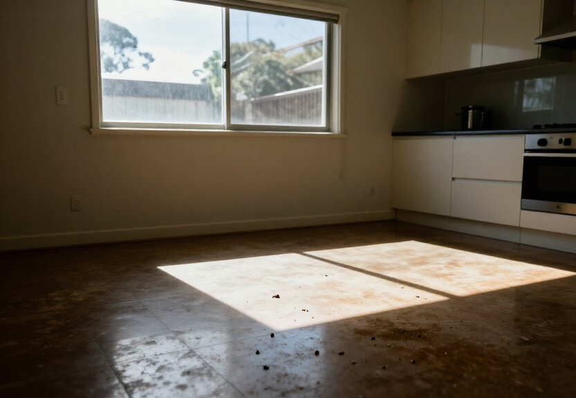 Rodent infestation in a Glebe terrace kitchen before treatment