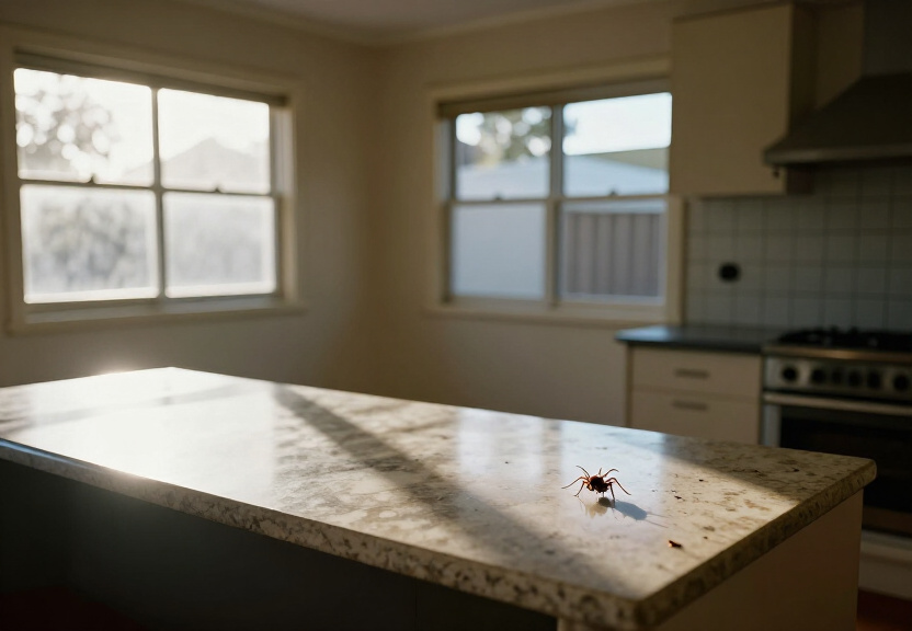 Ant trail in a Glebe home kitchen before treatment